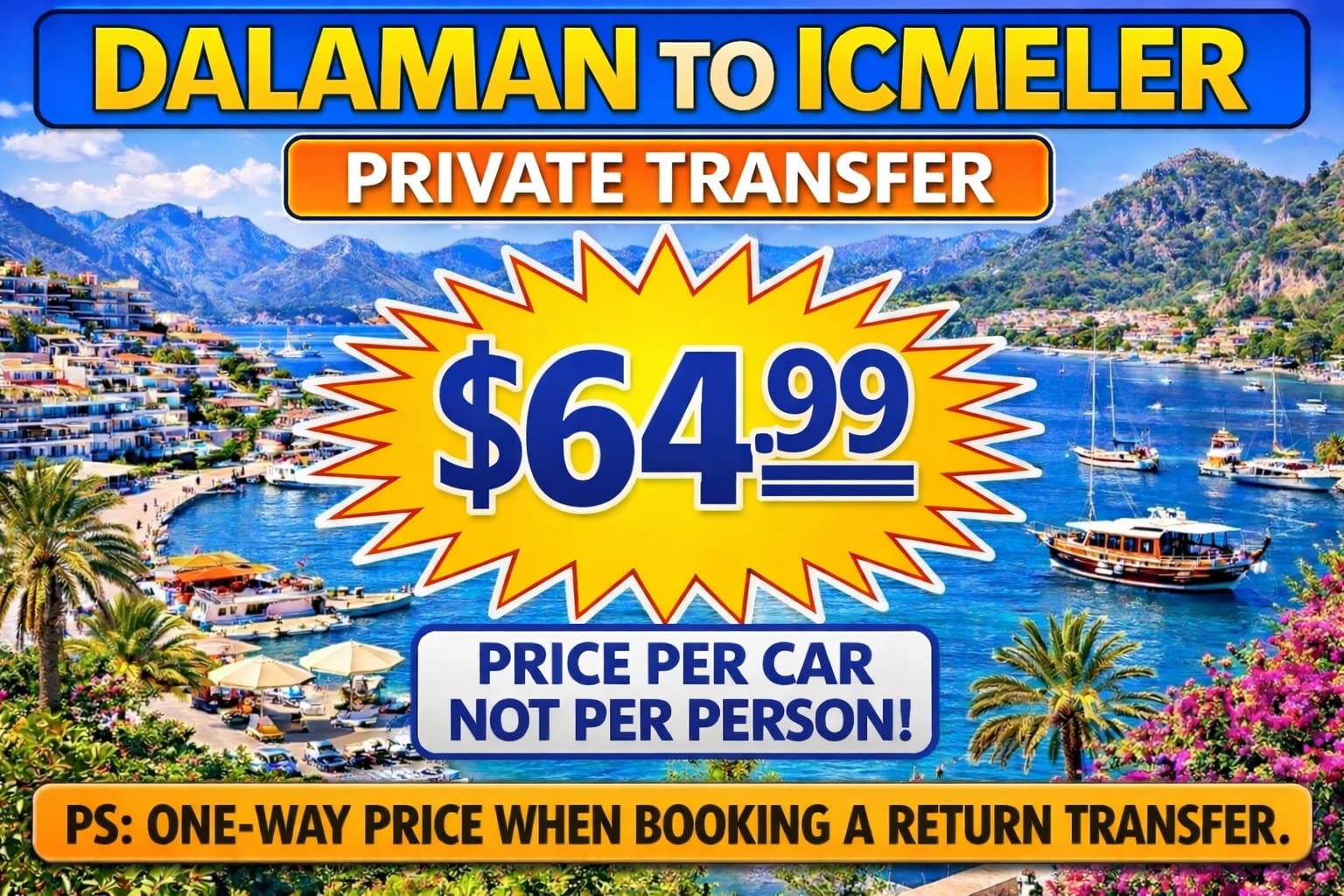 Dalaman to İçmeler